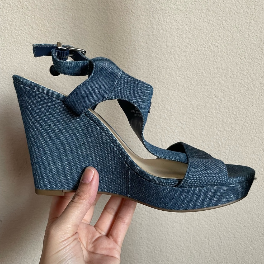 Jessica Simpson denim heels